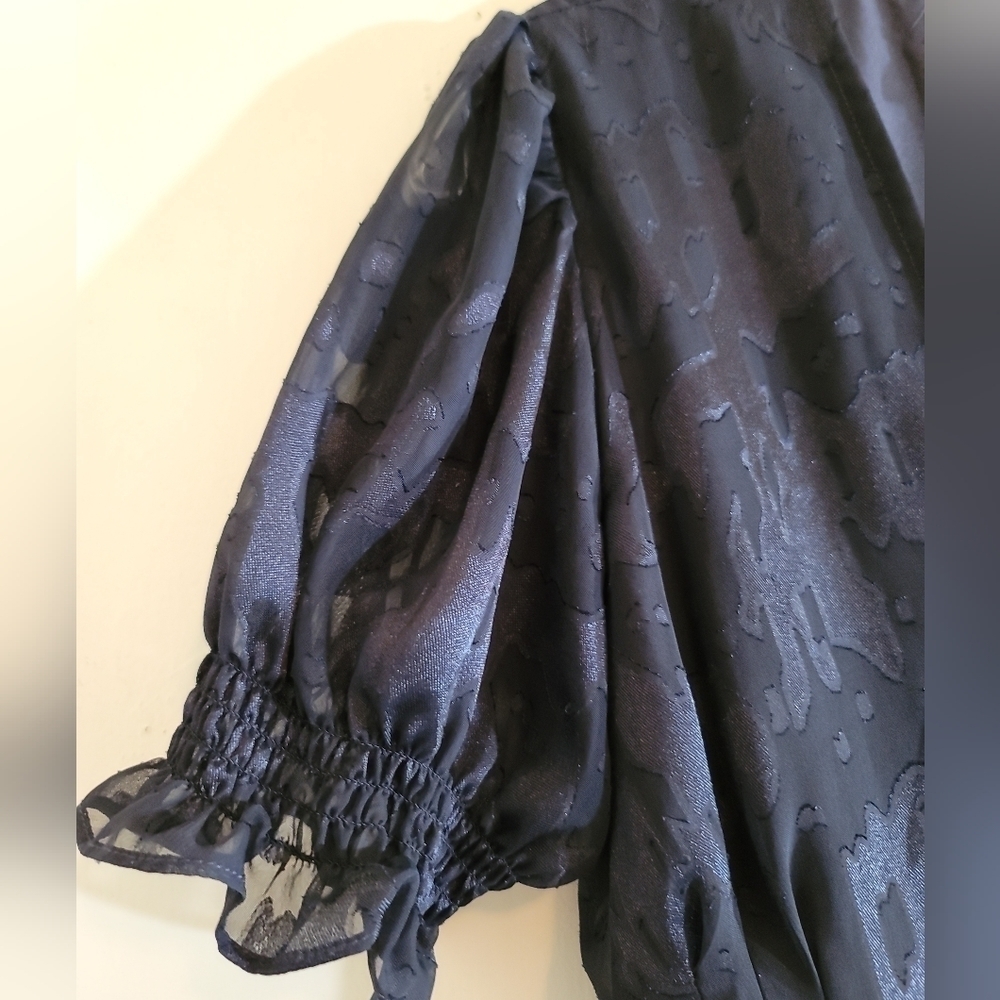 Anthropologie Hutch for BHLDN Biscayne Dress in Navy XS Wrap Midi - Picture 7 of 13